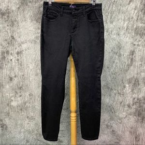 NYDJ Alina Stretch Legging Jeans Black Sz 8P